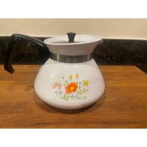Vintage Corning Ware Wildflowers 6 Cup Tea Pot
